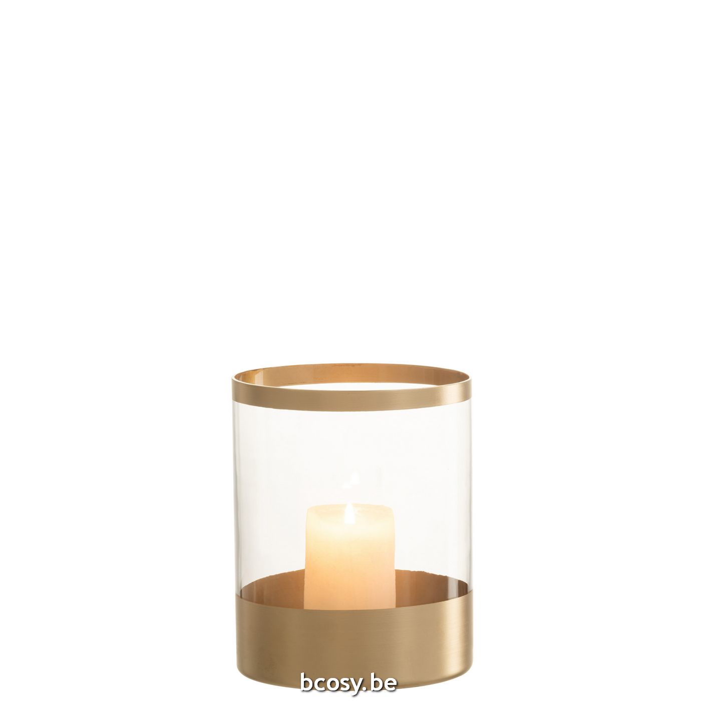 J-Line Windlicht Eivorm Craquele Glas Goud Large 26H JLine 7749 J-line 7749  <span style=font-size: 6pt;>  windlichten-lanternes-photophores-lanterns-hurricanes-lanternen </span> -  Thee Windlichten Kandelaars -  Lifestyle Webshop Boutique Web