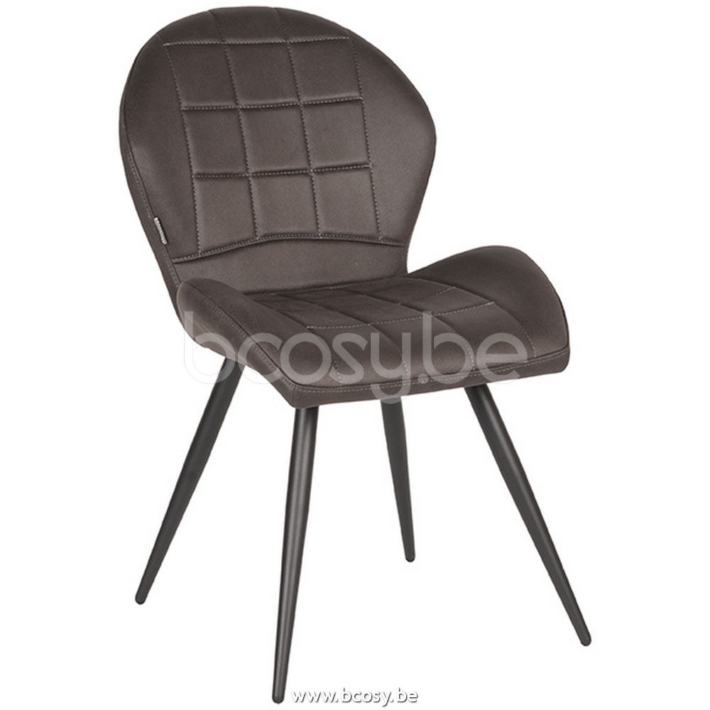 LABEL51 Eetkamerstoel Antraciet IH-50.057 <span style="font-size: 6pt;"> stoelen eetkamerstoelen eethoekstoelen eettafelstoelen eetstoelen chaises de repas dining chairs stuhl stuehle </span> - Stoelen Krukken - BCosy.be